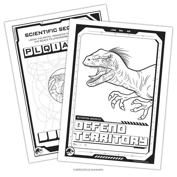 Jurassic World Jumbo Coloring and Activity Book