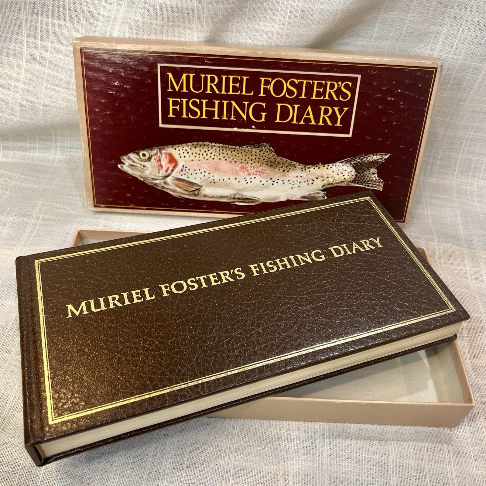 Muriel Foster’s Fishing Diary (A Studio Book) by Patricia King Hardcover w/ Box