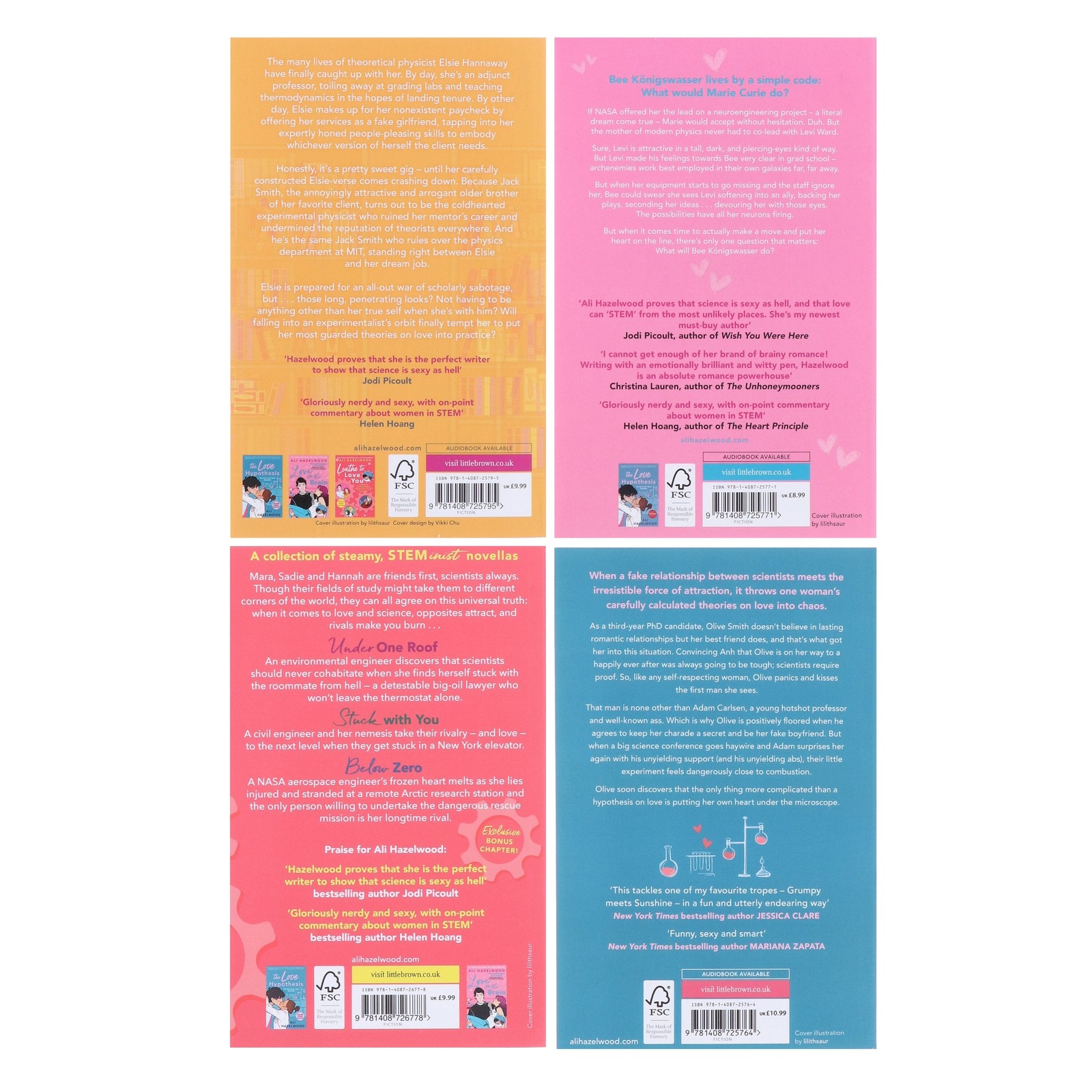 The Love Hypothesis by Ali Hazelwood 4 Books Set – Fic – PB