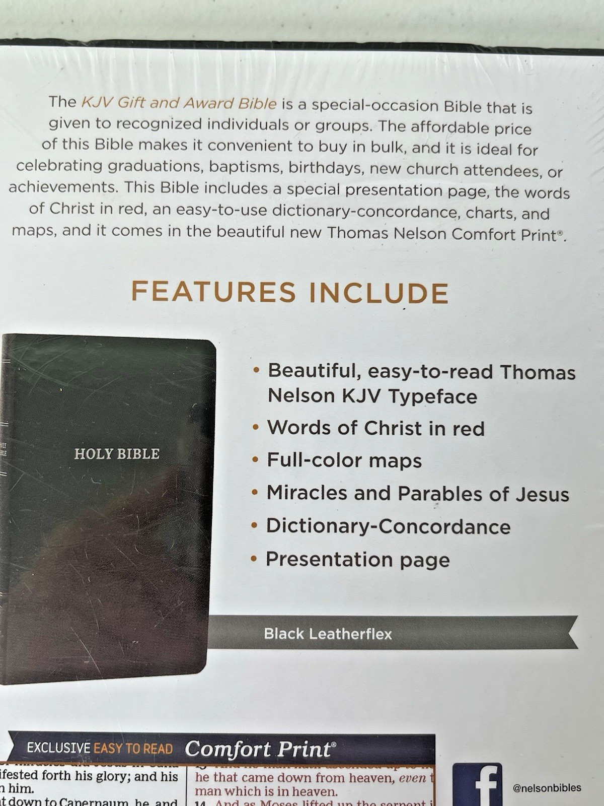 3 x KJV GIFT & AWARD BIBLE Red Letter Edition HOLY BIBLE Thomas Nelson – SEALED