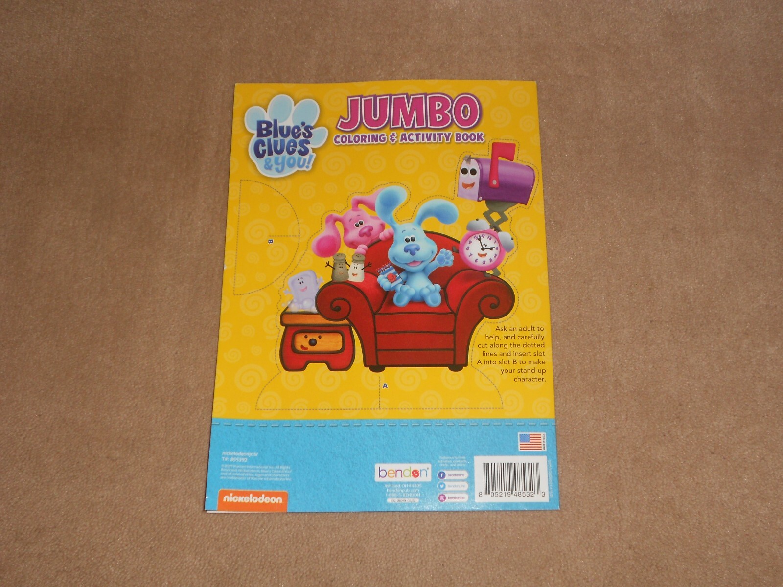 NEW, BLUE’S CLUES & YOU JUMBO COLORING AND ACTIVITY BOOK