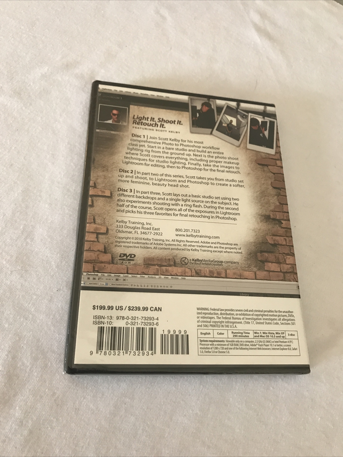 Scott Kelby · Light It. Shoot. Retouch It. Dvd 3 Disc Set. Featuring Scott Kelby