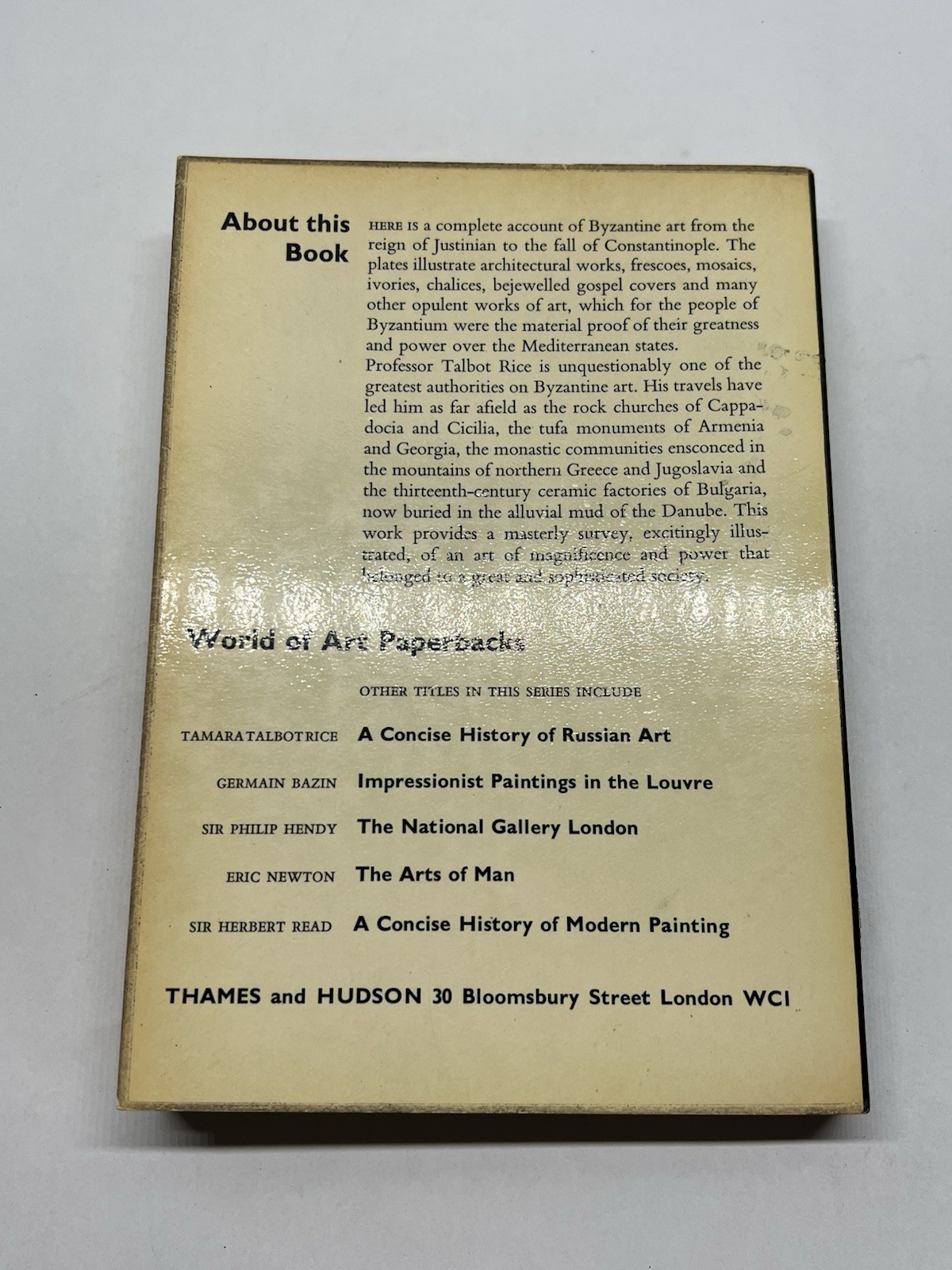 Art of the Byzantine Era By David Talbot Rice (1963) PB