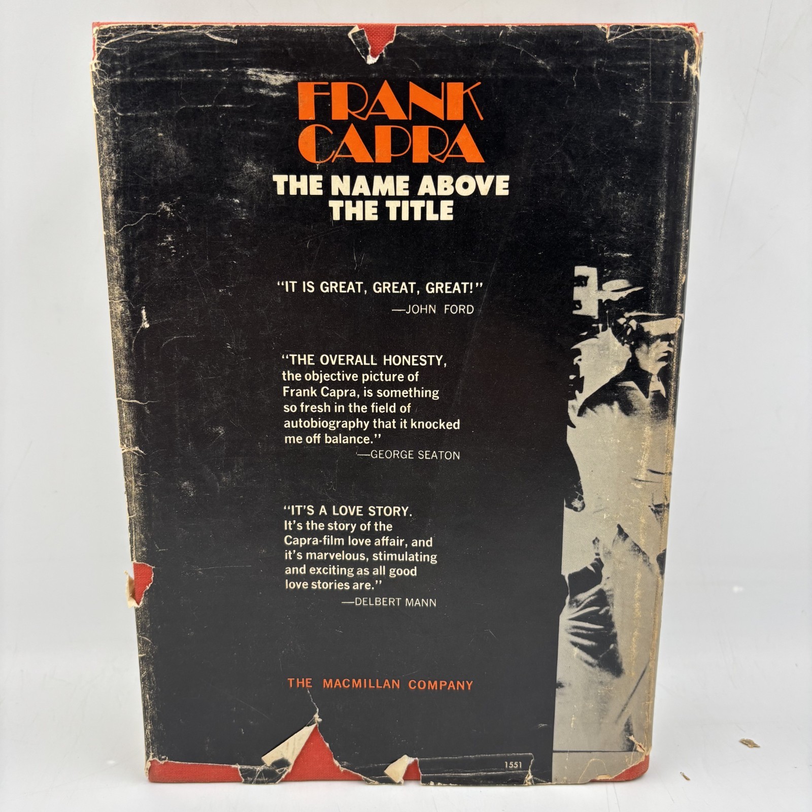 Frank Capra, The Name Above the Title, 1st Ed., HC & DJ (1971) Vintage Book