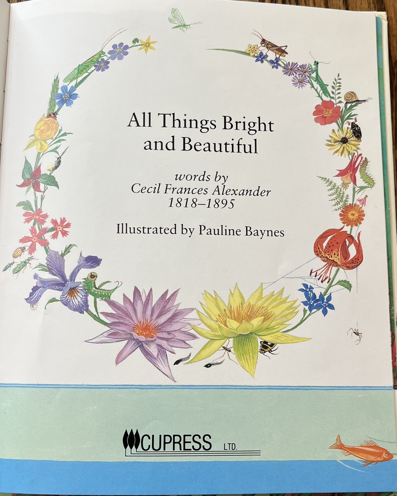 ALL THINGS BRIGHT AND BEAUTIFUL : illus Pauline Baynes : vintage
