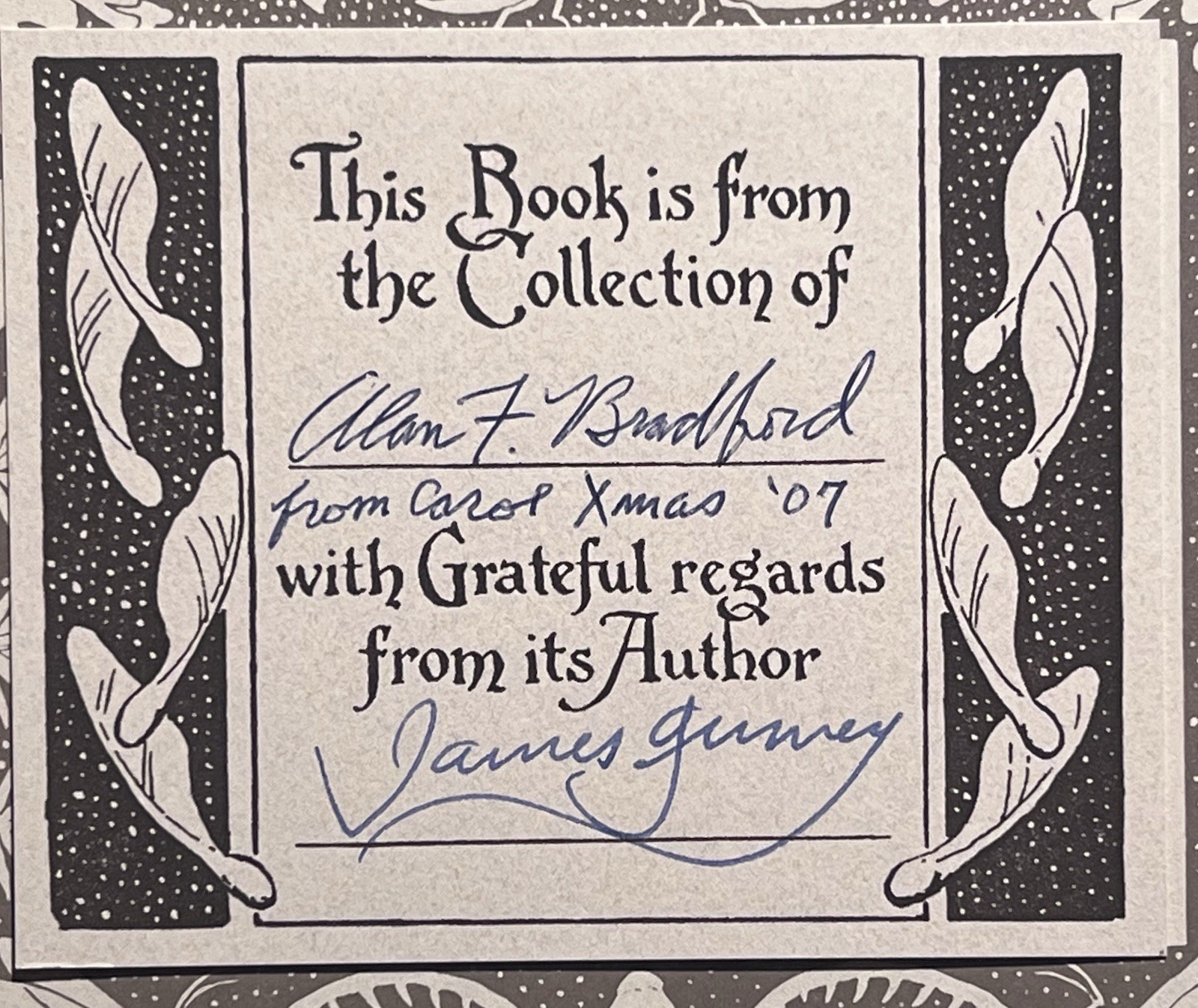 James Gurney SIGNED Bookplate 1st Edition DINOTOPIA: JOURNEY TO CHANDARA Book