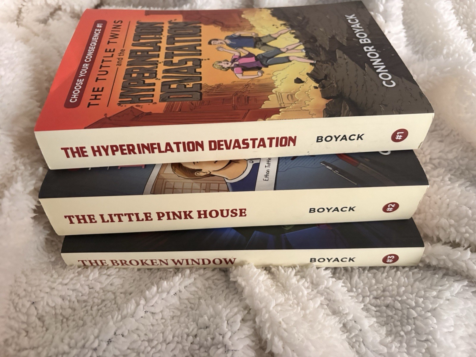 The Tuttle Twins Choose Your Consequence Lot of 3 Books Connor Boyack 1 2 3 PB