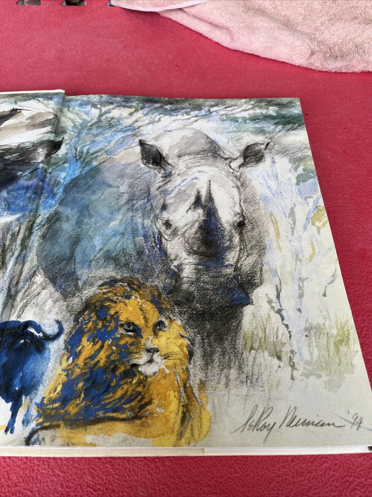 Leroy Neiman on Safari (Signed) My Great Hunting Friends Leroy Neiman, HCDJ 1997