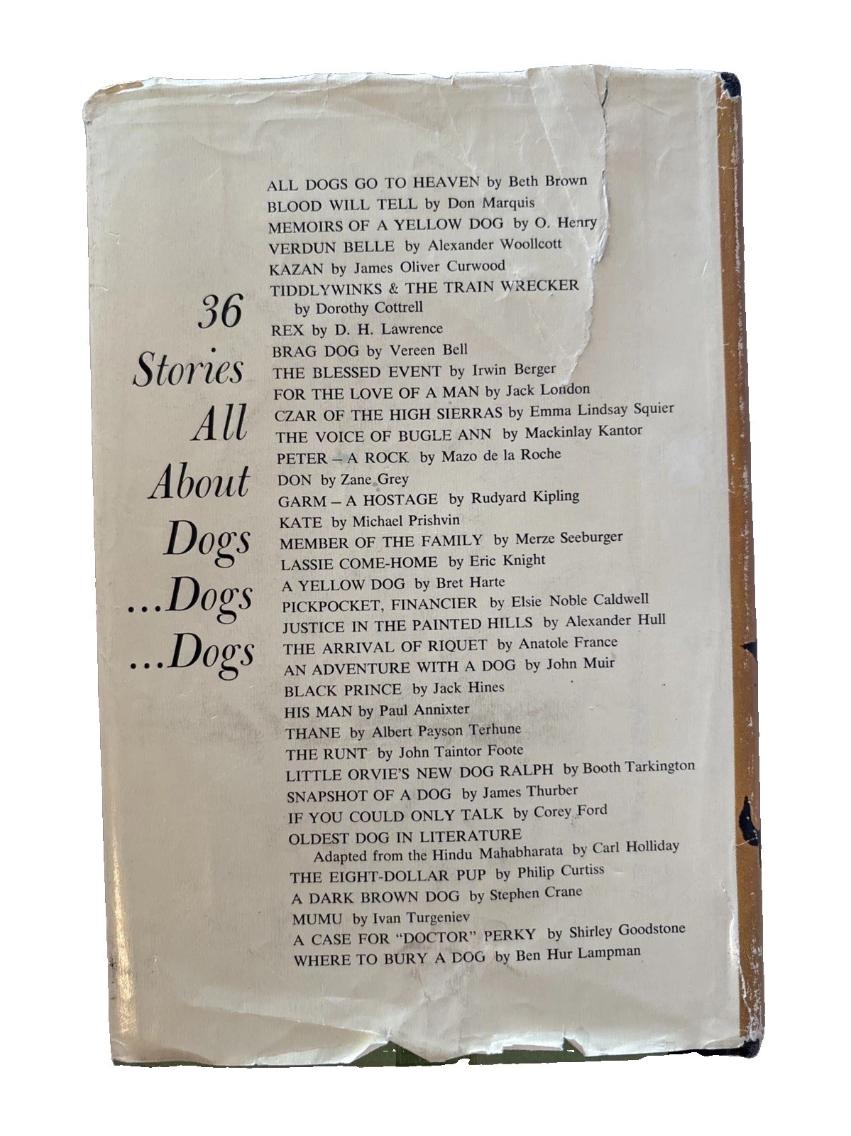 All Dogs Go To Heaven Anthology by Beth Brown 1961 Hardcover Book 1st Edition