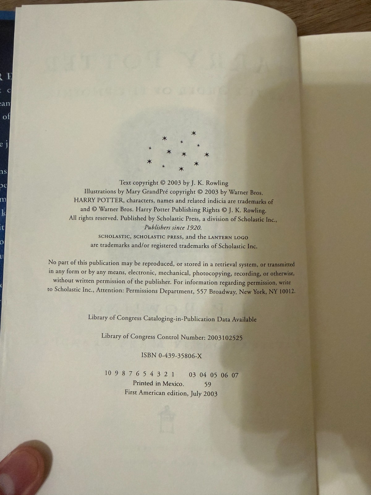 Harry Potter Complete Set 7 First American Edition with Errors Hardcover 1st HC