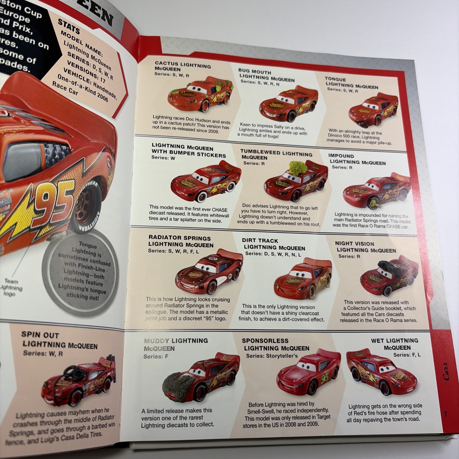 Disney Pixar Cars Character Encyclopedia MISSING Diecast Car And Poster