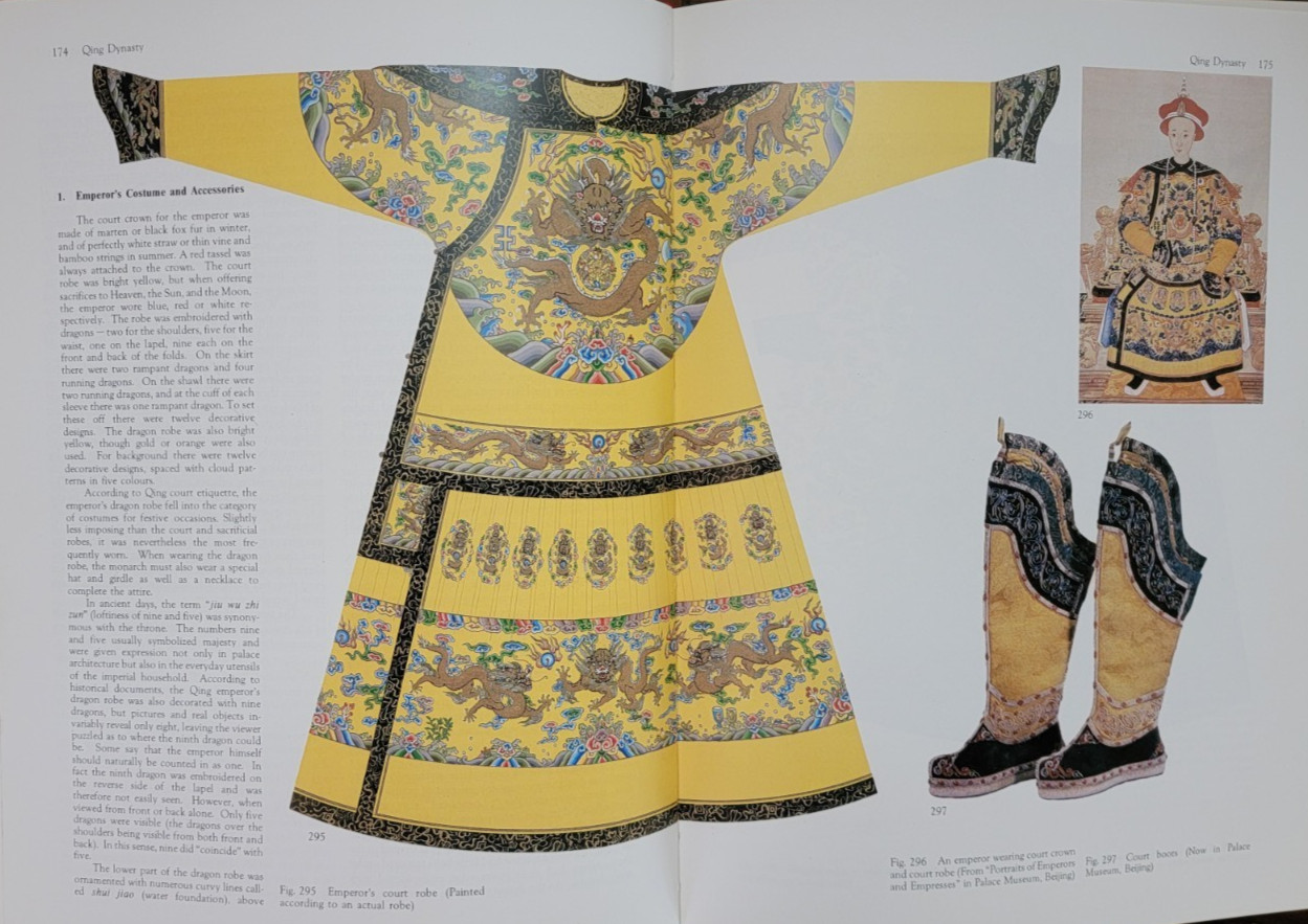 5000 Years of Chinese Costumes Hardcover Slipcase-Xun & Chunming-English Ed 1987