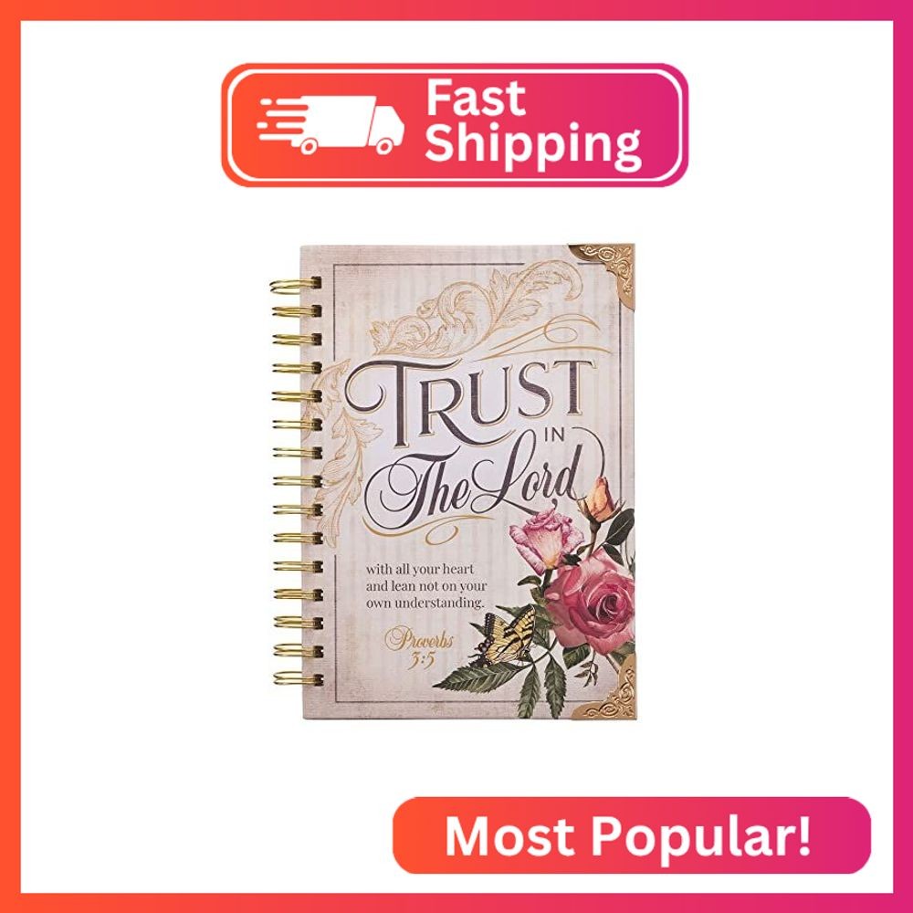 Christian Art Gifts Journal w/Scripture for Women Trust In The Lord Butterfly Pr