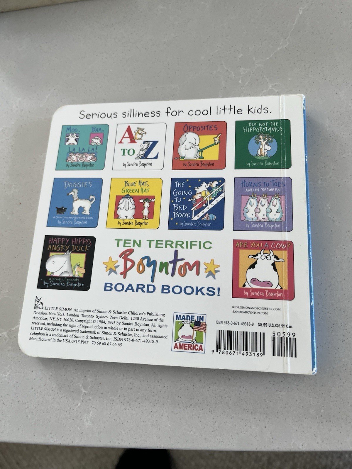 (6) Early Sandra Boynton Board Books