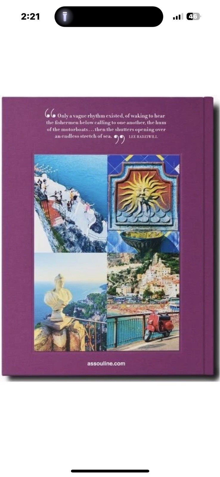 Assouline AMALFI COAST Coffee Table Book 9781614289197 Damaged see photos