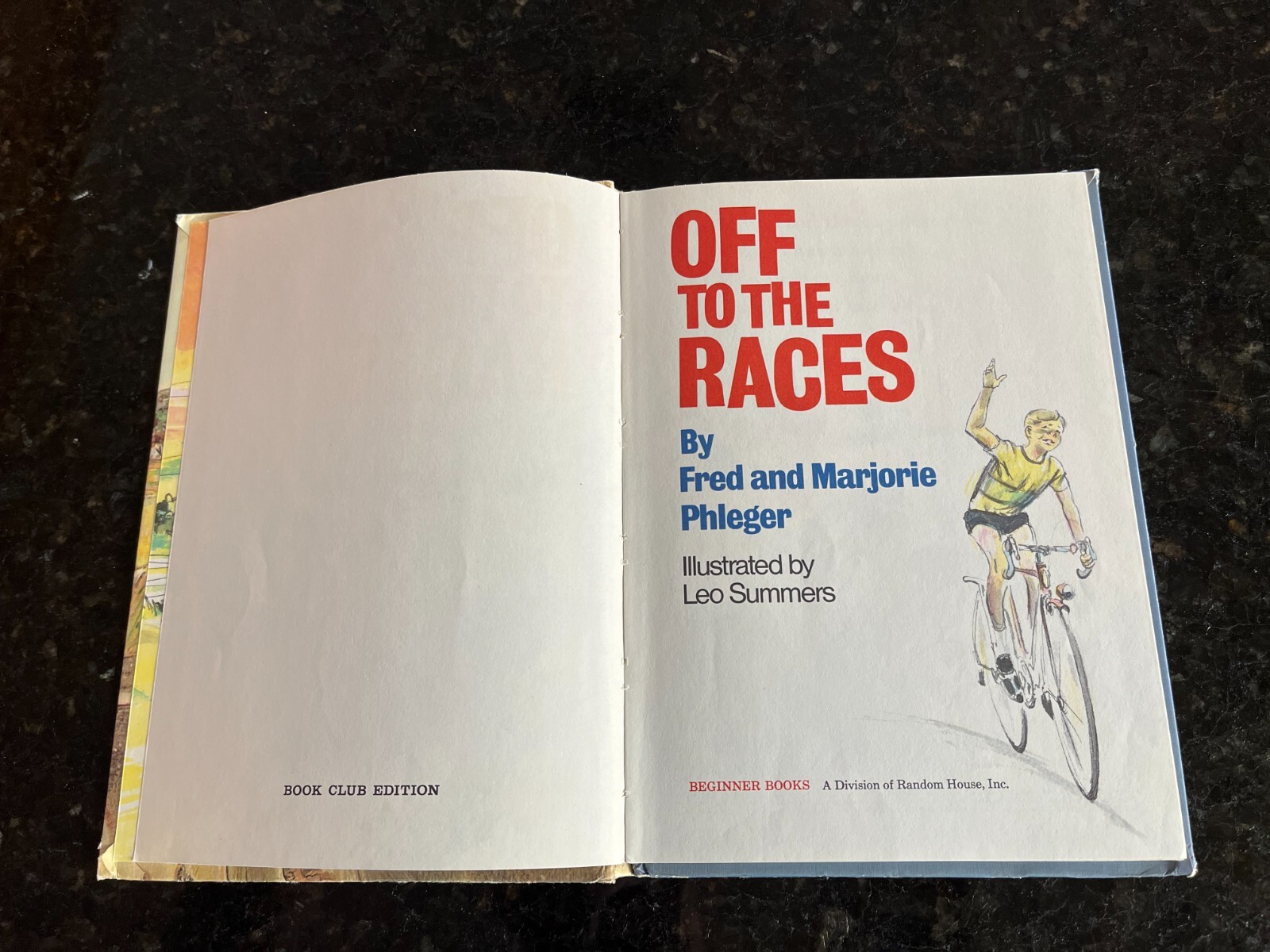 Vintage Off to the Races by F M Phleger Dr Seuss hardcover book 6.75″ x 9.25″ #1