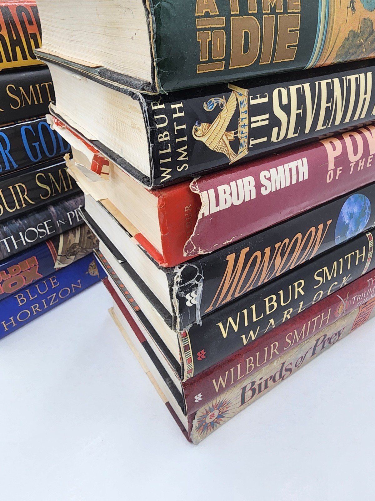 Lot of 18 Wilbur Smith Adventure Novels – Paperback/Hardcover Mix Acceptable