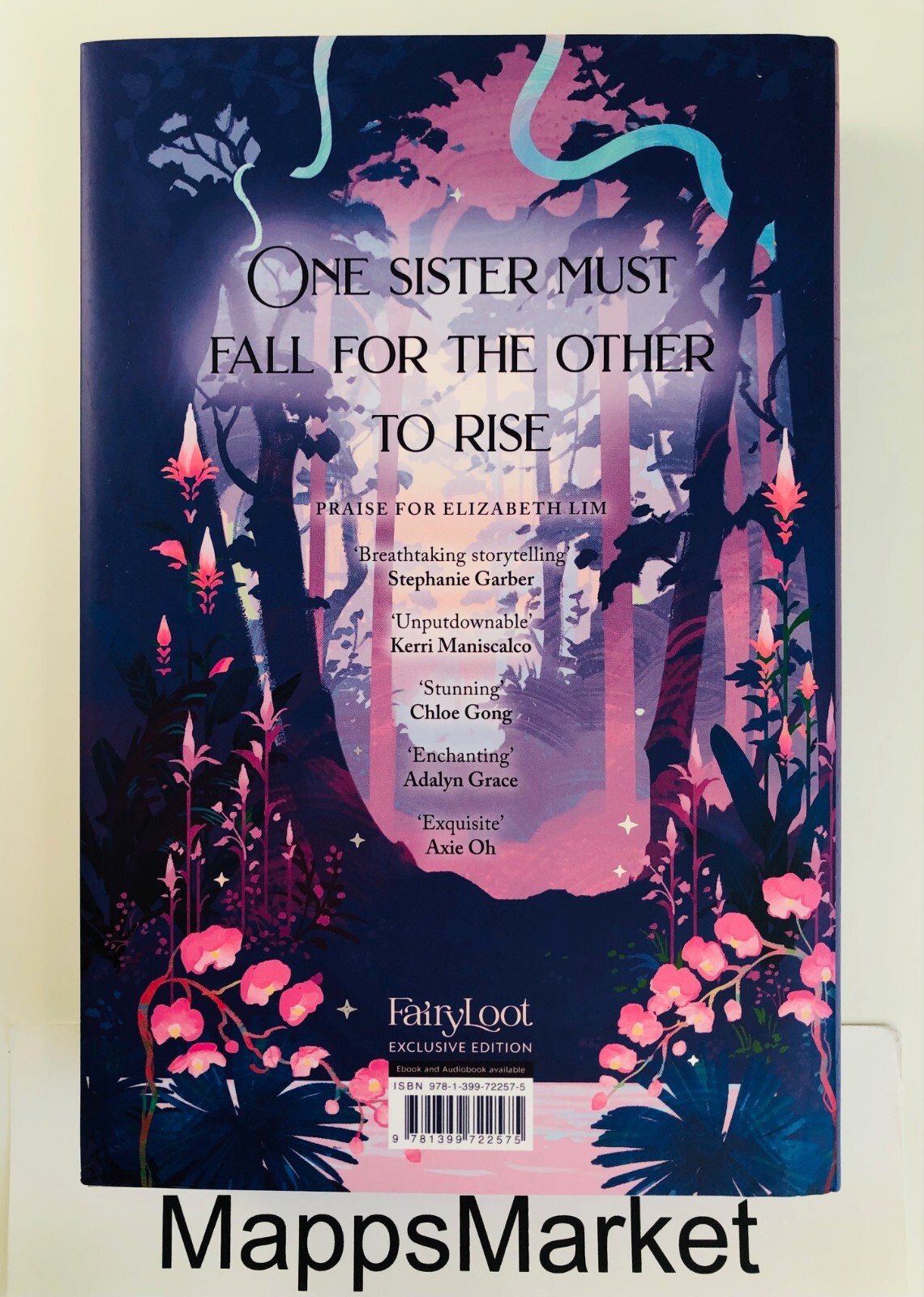 SIGNED Her Radiant Curse by Elizabeth Lim FAIRYLOOT EXCLUSIVE Stenciled Edge NEW