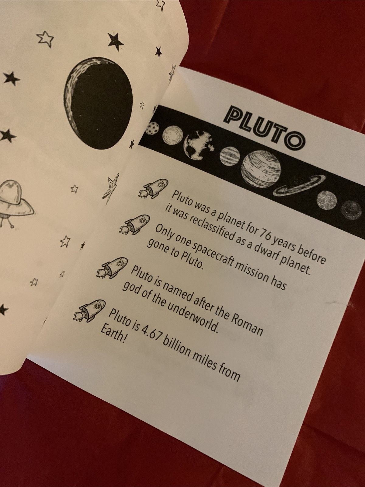 4 Books About Space & 1 Journal Interactive Facts