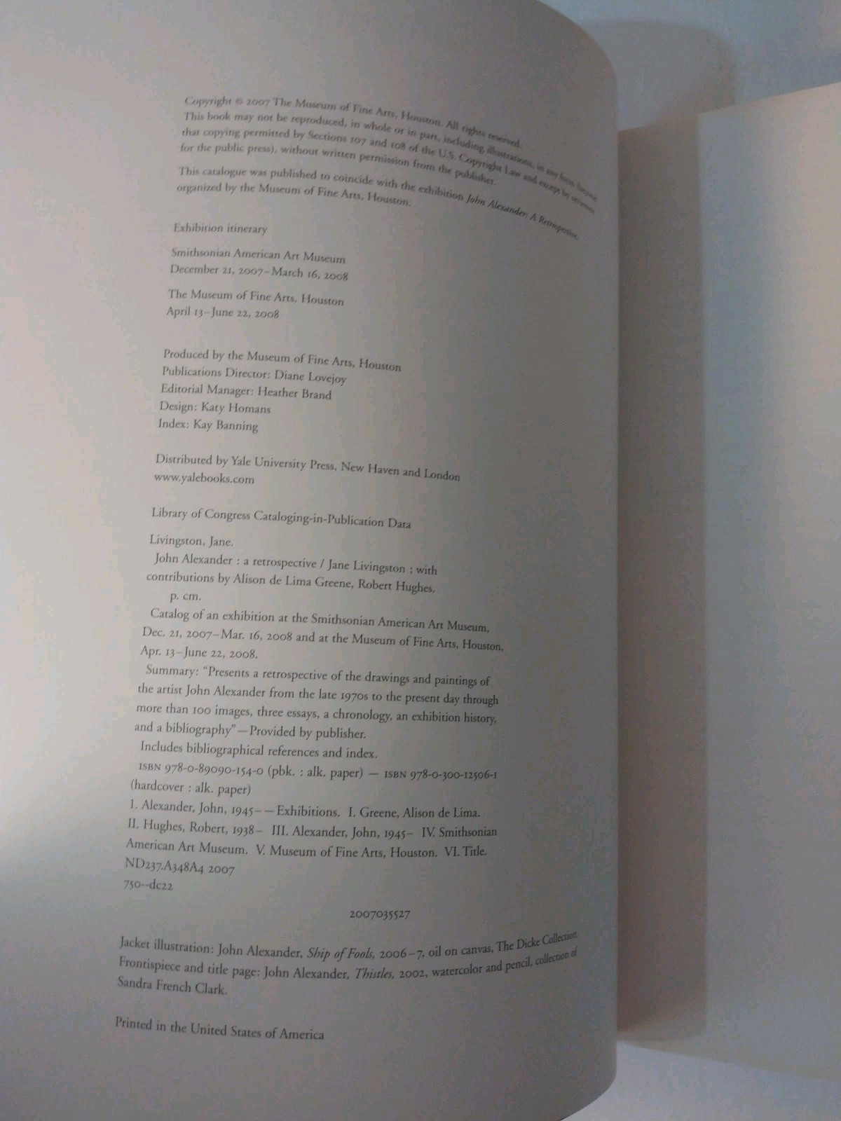 John Alexander : A Retrospective by Jane Livingston and John Alexander 2007