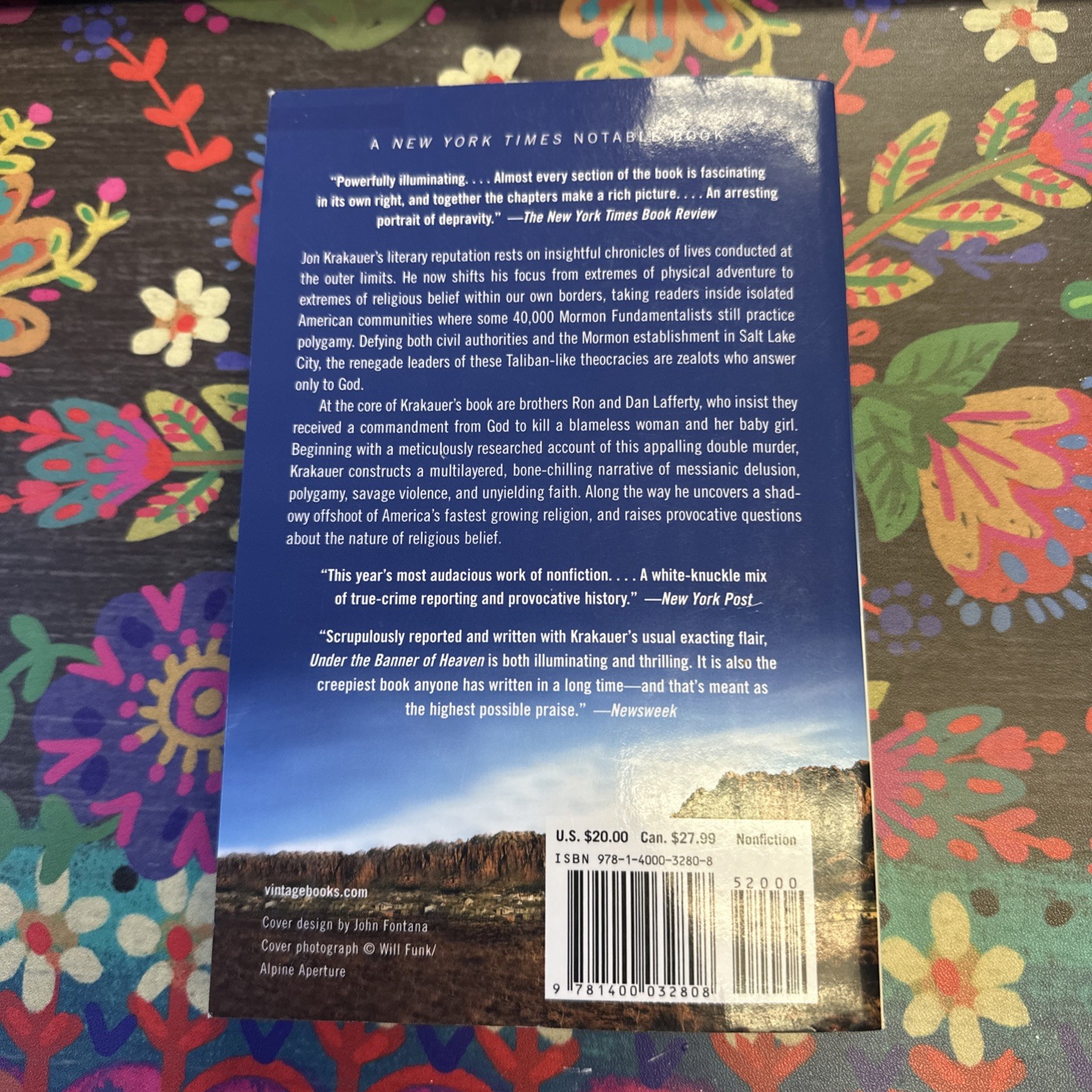 Under the Banner of Heaven: A Story of Violent Faith – Paperback – GOOD