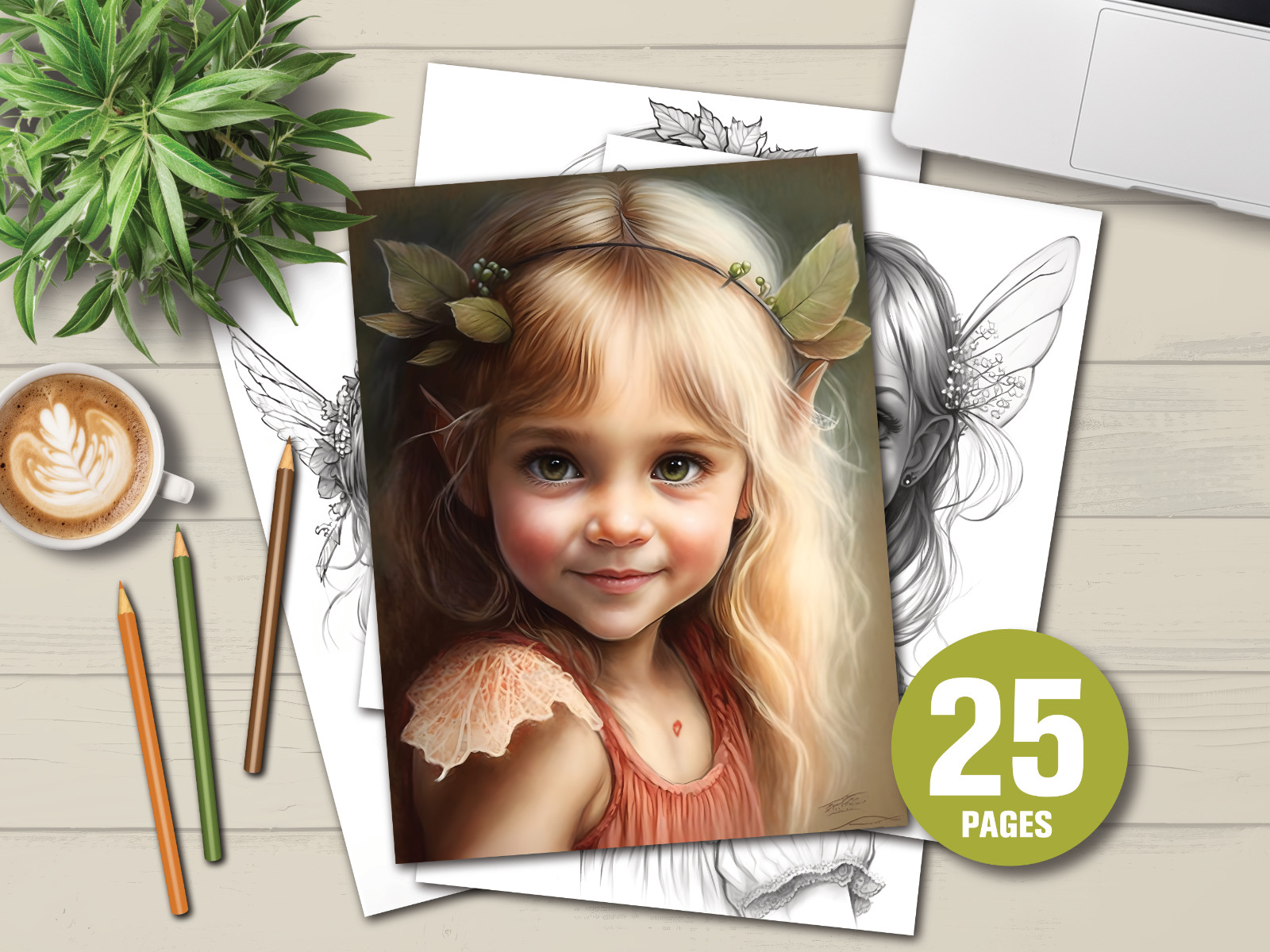 Adult Coloring Pages Bundle Fairy bundle 430 pages Printable Pages
