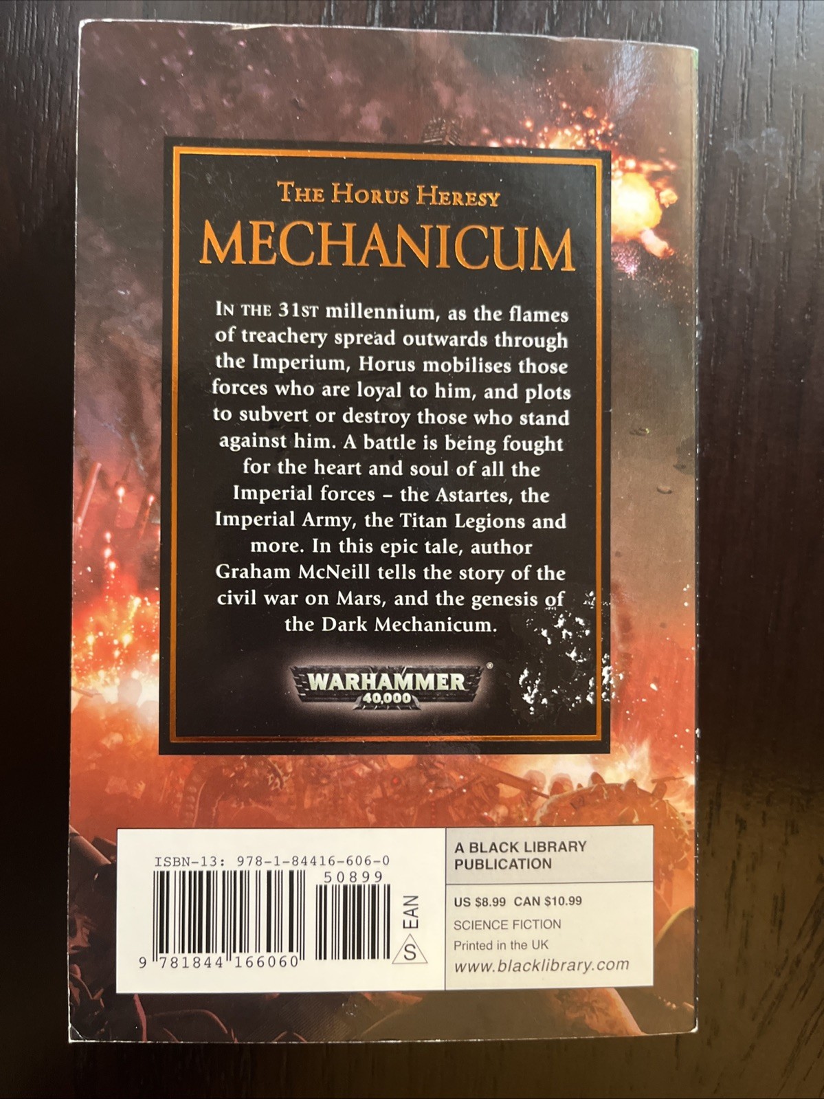 Mechanicum by Graham Mcneill (2008, Mass Market) Horus Heresy VGC