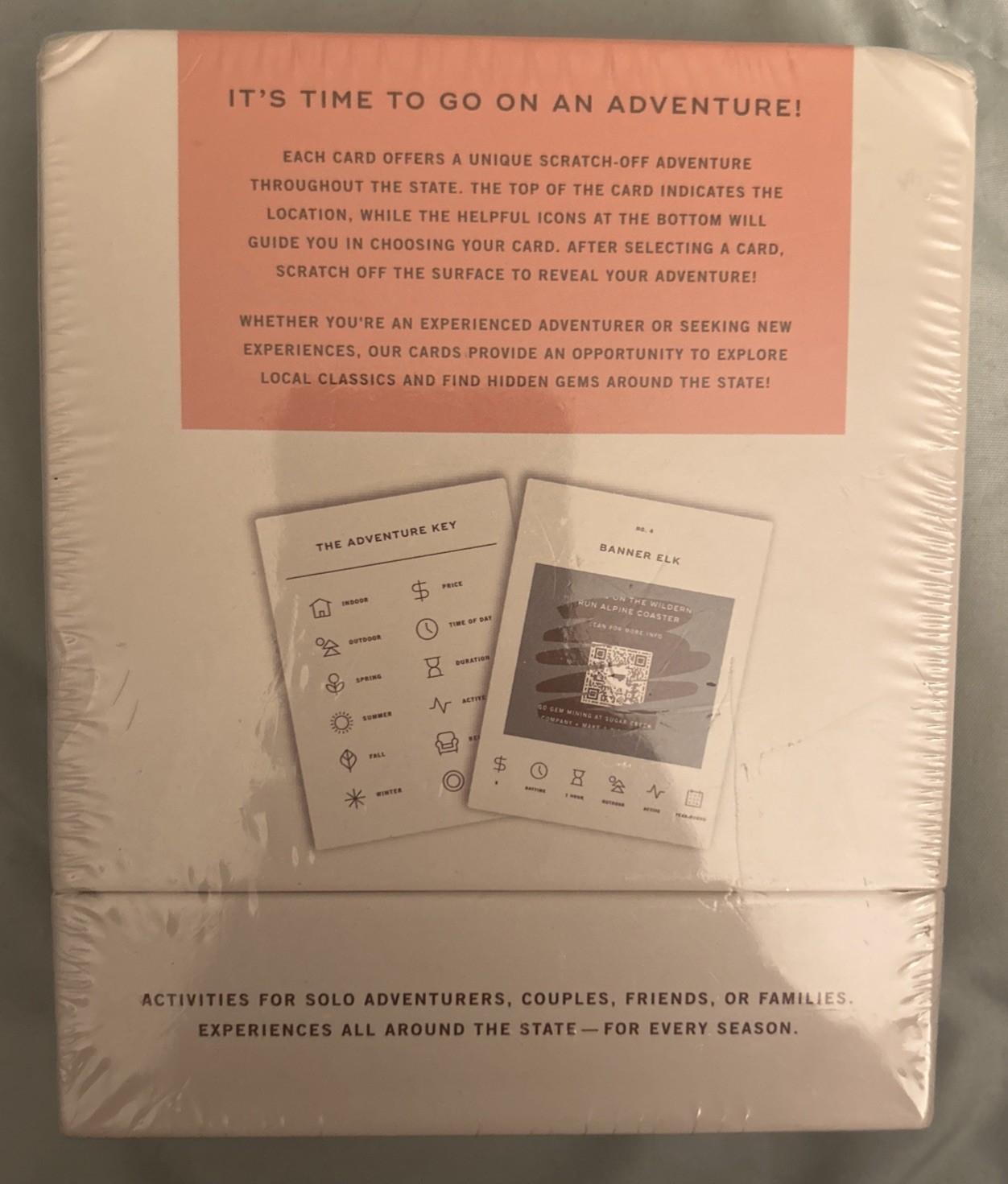 North Carolina Adventure Bucket List 50 Scratch Off Cards for Outdoor Activities