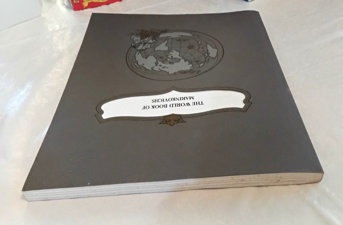 The World Book Of Marinkovichs Ancestory Geneology Book 555 Pages Vintage