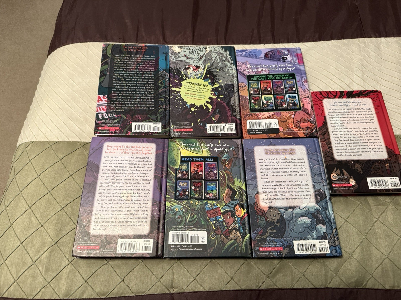The Last Kids on Earth Book Hardcover LOT SET Of 7 Max Brallier Netflix Series