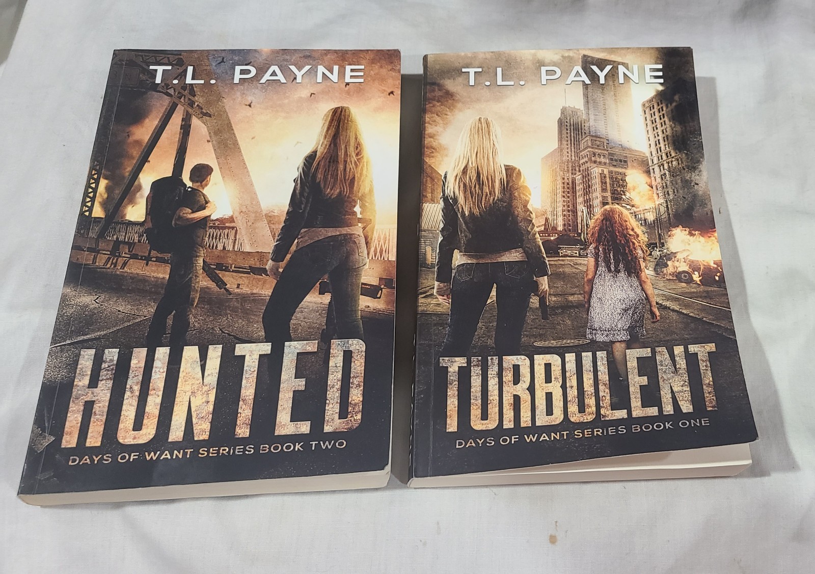 T L Payne Days of Want Series, Books 1-4 Lot Paperbacks Post-apocalyptic EMP