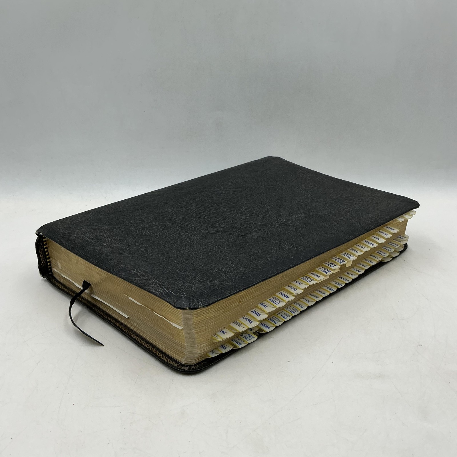 Vintage Holy Bible The Open Bible NKJV Expanded Edition Thomas Nelson Leather