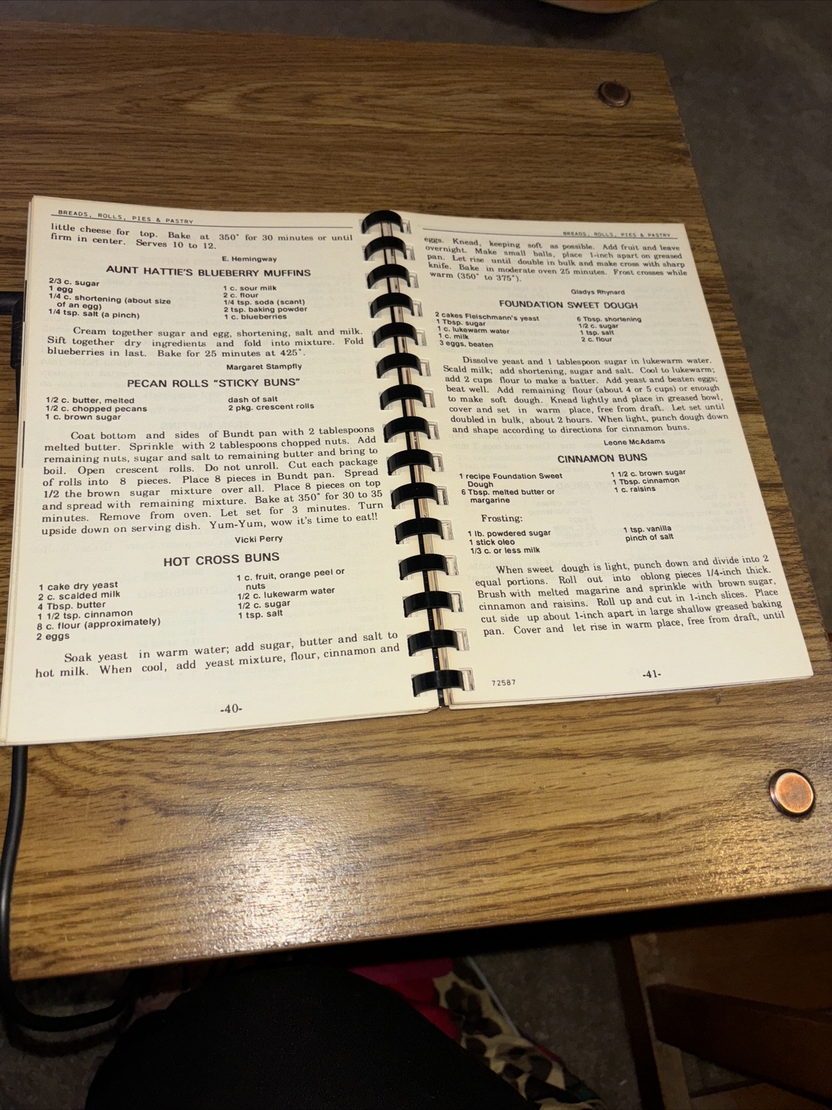Cherished Recipes Cookbook, 1988 Gunnisonville Church , Lansing MI