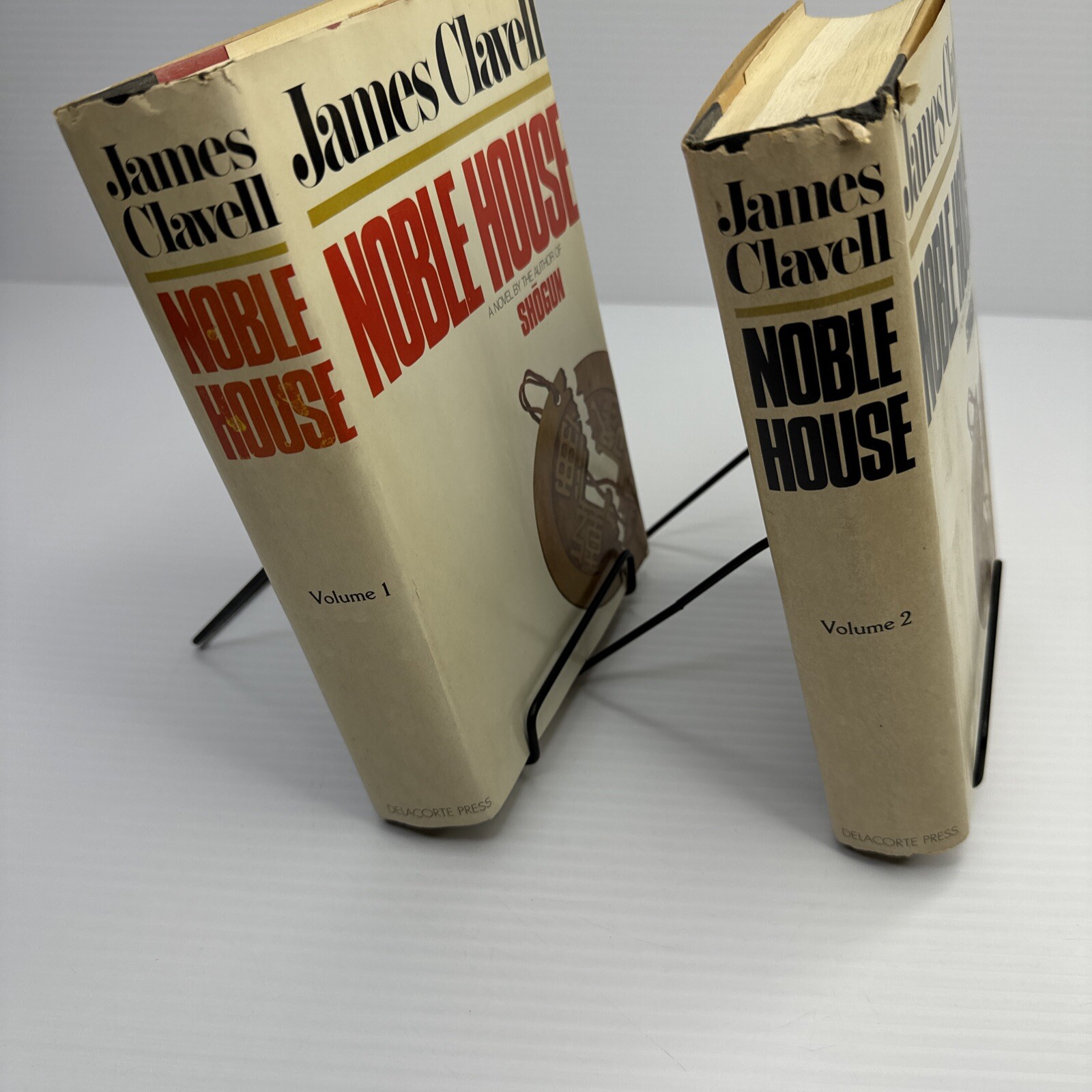 James Clavell Noble House Hardcover 1981 Book Club Edition Volumes 1 & 2