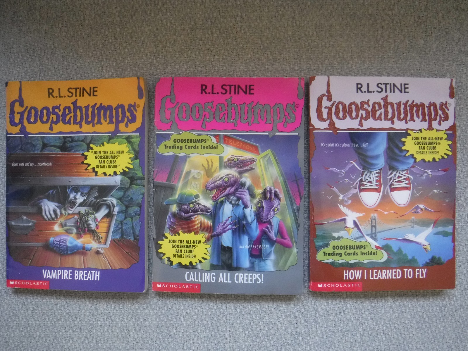 RL Stine Goosebumps Box Set #49 – #52 (missing #51) damage Collectible Paperback