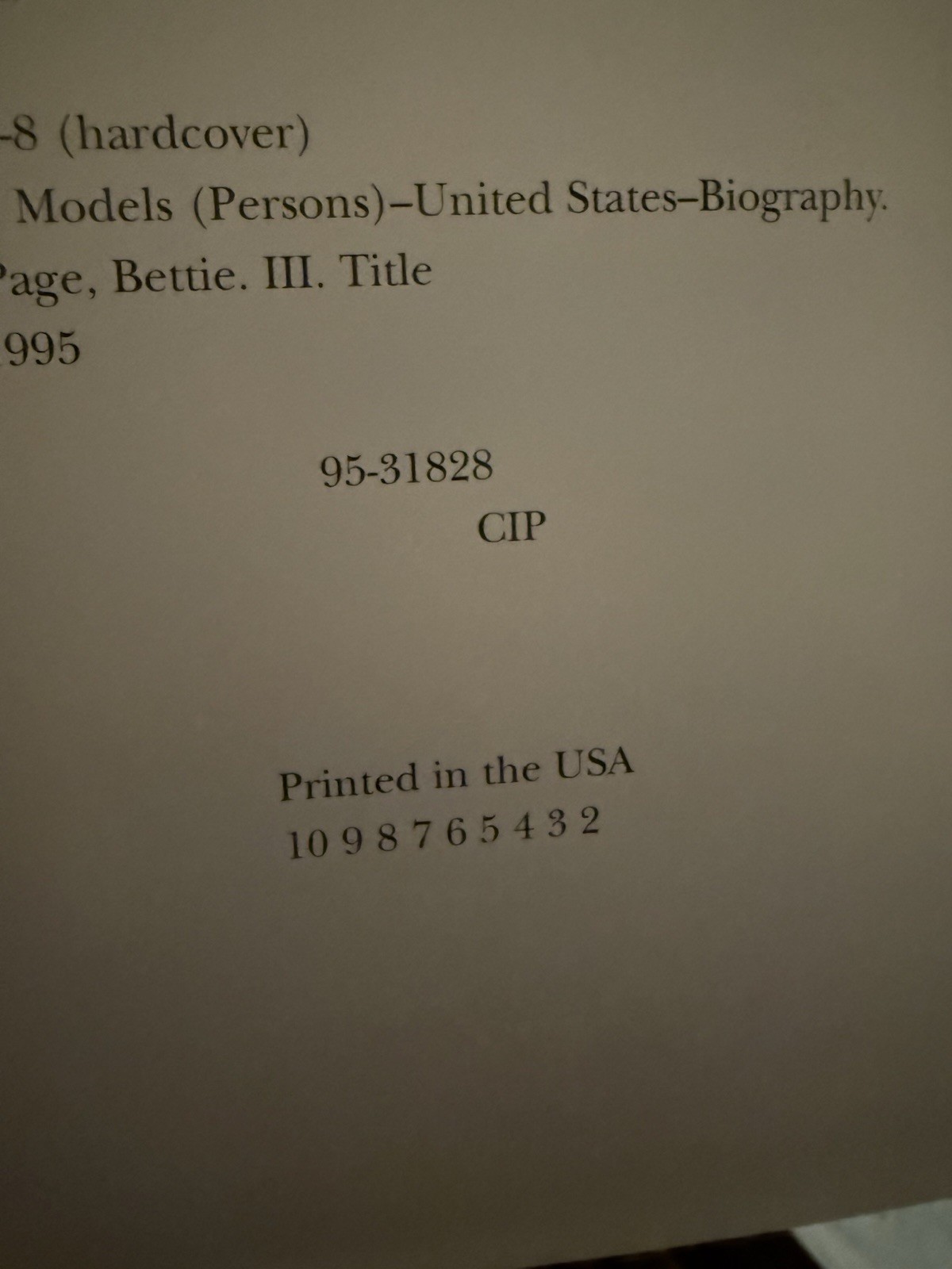 Bettie Page Signed Life Of A Pinup Legend