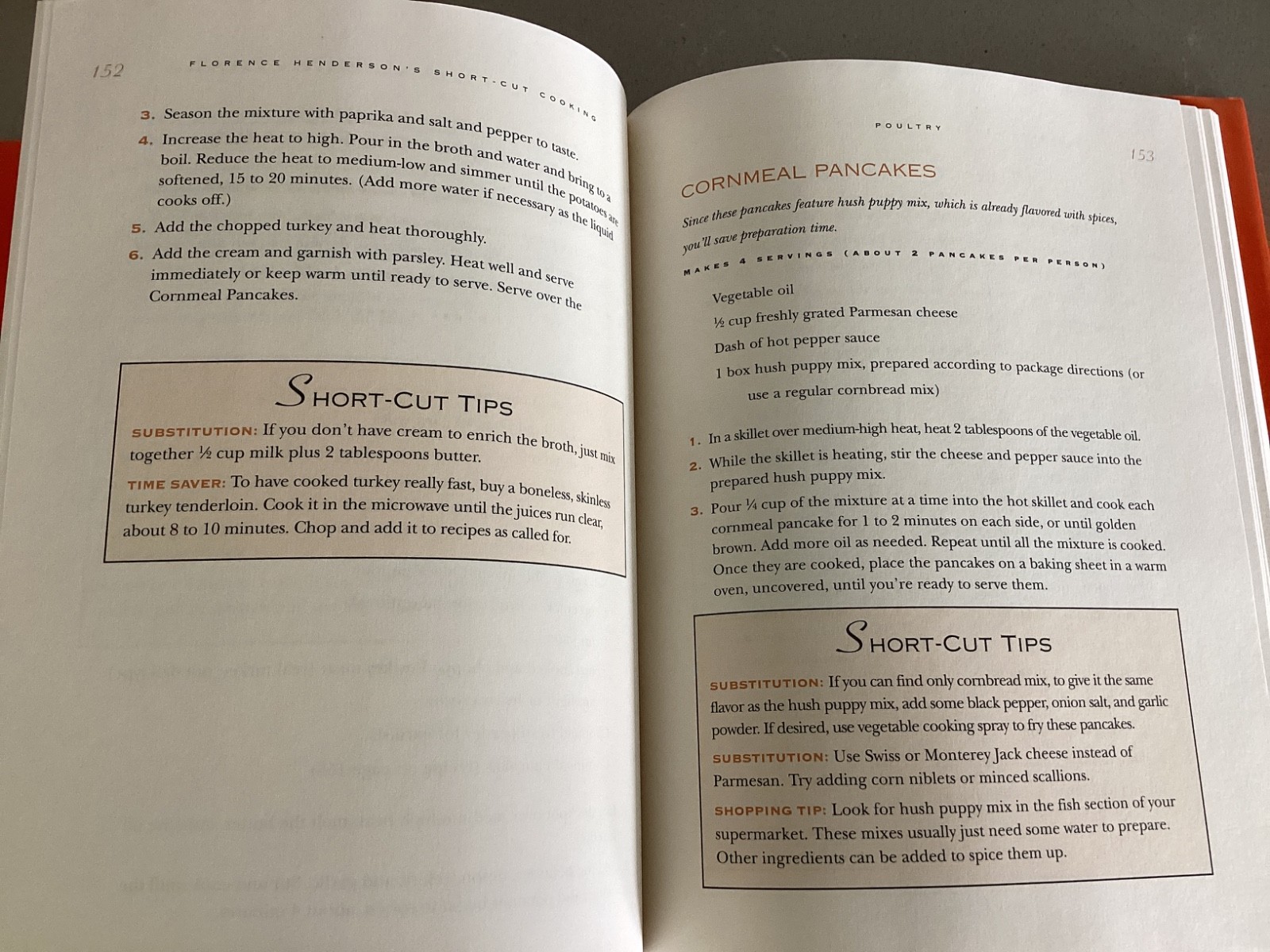 Florence Henderson’s Short-Cut Cooking First Edition Cookbook