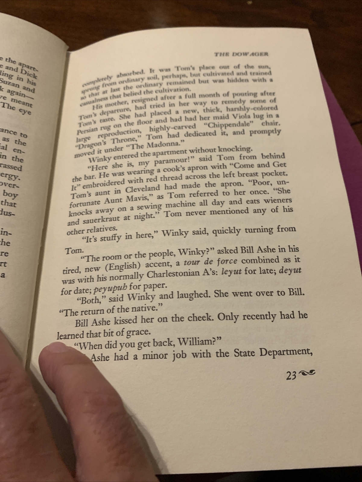 The Dowager: By Sanguinetti, Elise 1968 Hardcover