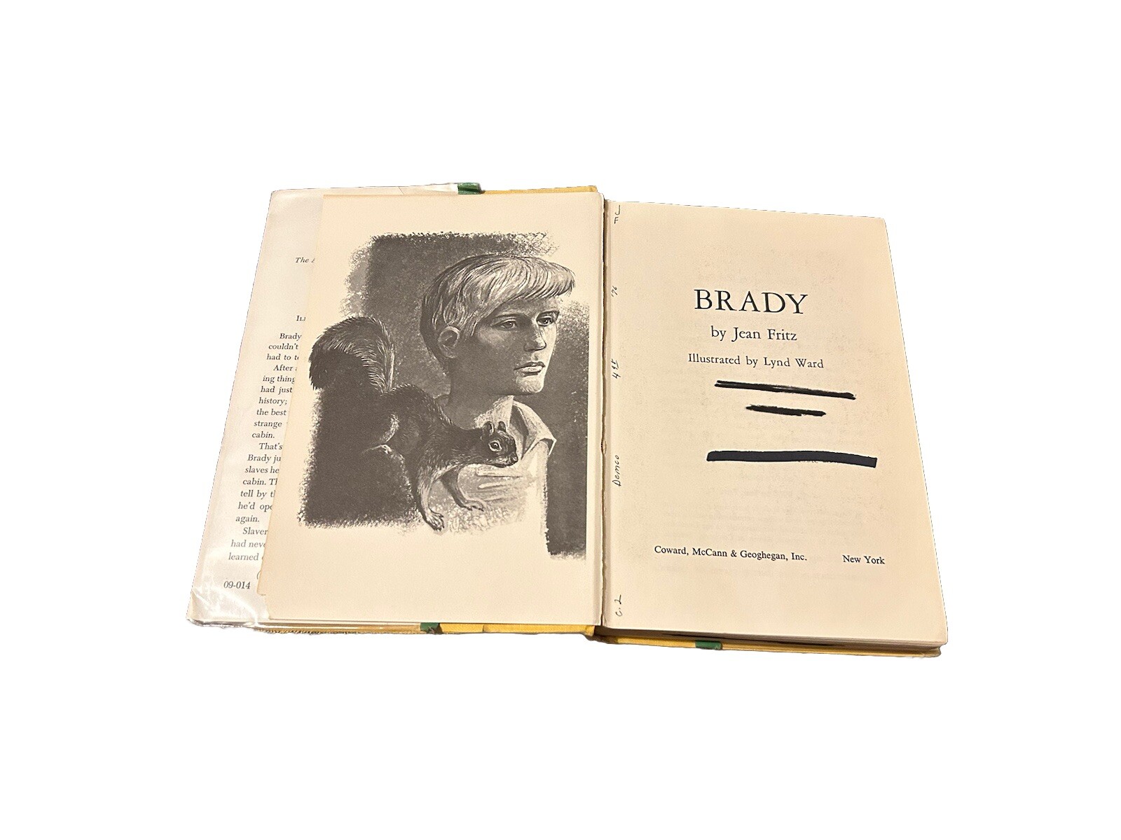 Brady by Jean Fritz 1960, Hardcover Illustrated by Lynd Ward