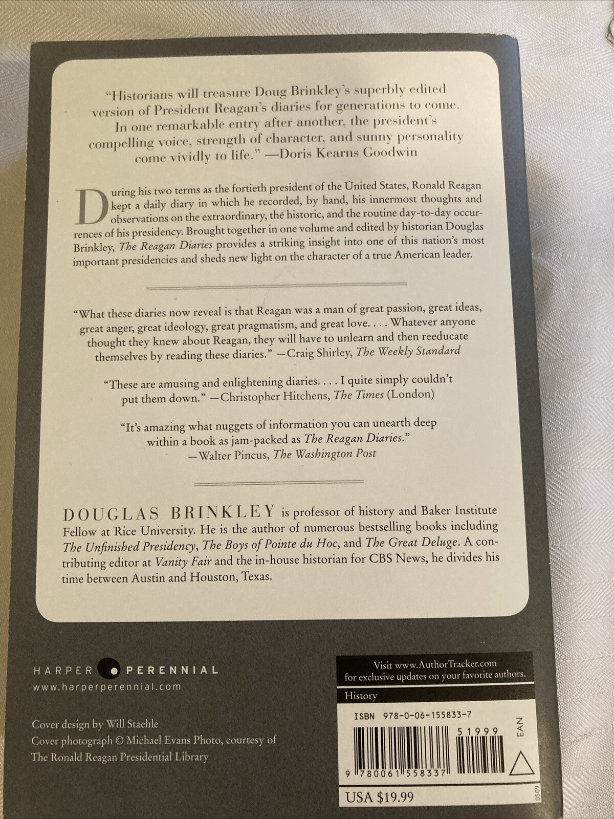The Reagan Diaries Edited By Douglas Brinkley Centennial TP Edition 2011