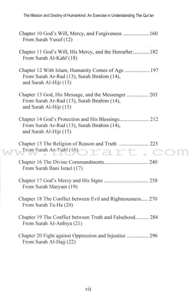 The Mission and Destiny of Humankind: An Exercise in Understanding the Qur’an