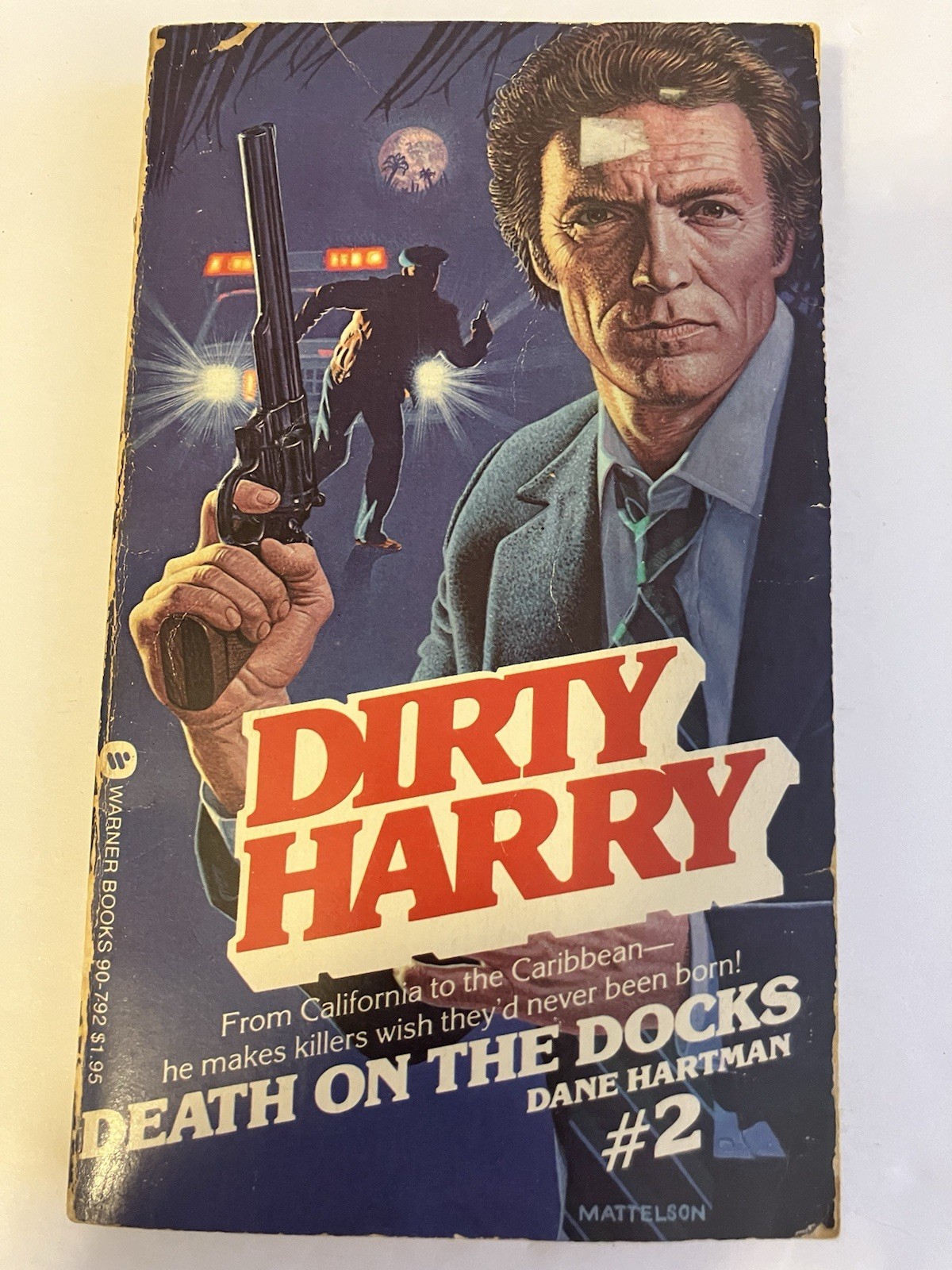 DIRTY HARRY DEATH ON THE DOCKS DANE HARTMAN 1981 PB 1ST WARNER MOVIE TIE-IN