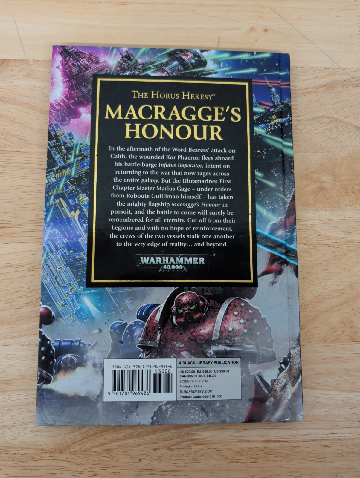 The Horus Heresy Macragge’s Honour by Dan Abnett (2019, Hardcover)