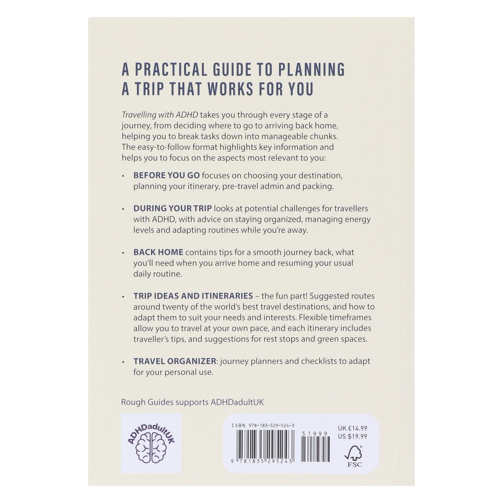 Travelling with ADHD by Rebecca Hallett – Non Fiction – Paperback