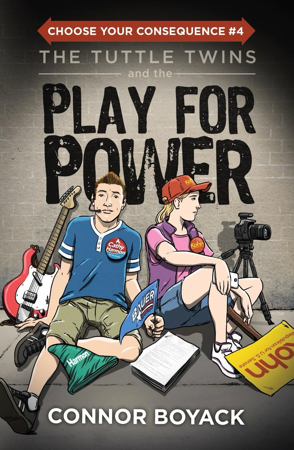The Tuttle Twins and the Play for Power – paperback Connor Boyack|Elijah Sta…
