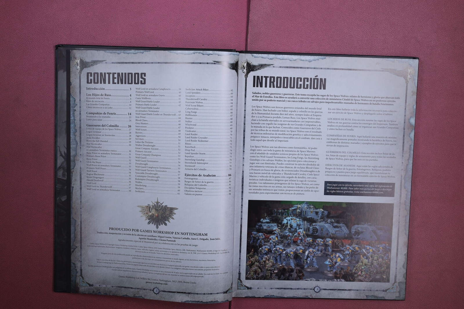 422155 CODEX ADEPTUS ASTARTES SPACE WOLVES Games Workshop HC