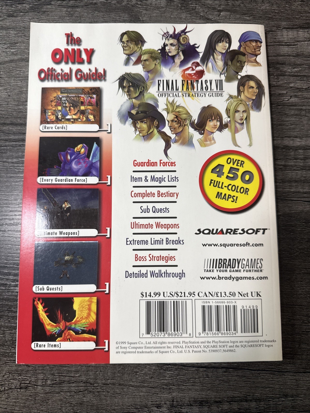 🔥Final Fantasy VIII Official Strategy Guide by David Cassady (Paperback, 1999)
