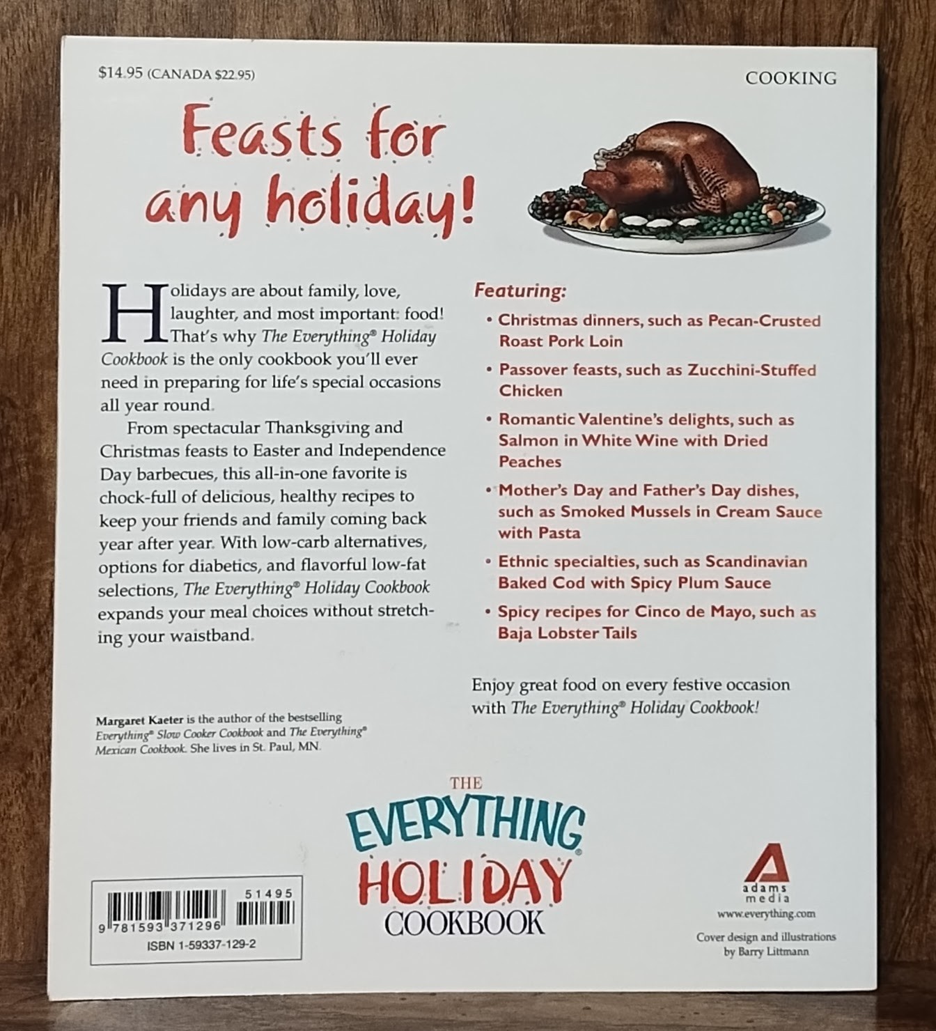 The Everything Holiday Cookbook by Margaret Kaeter – 300 Festive Recipes (2004)