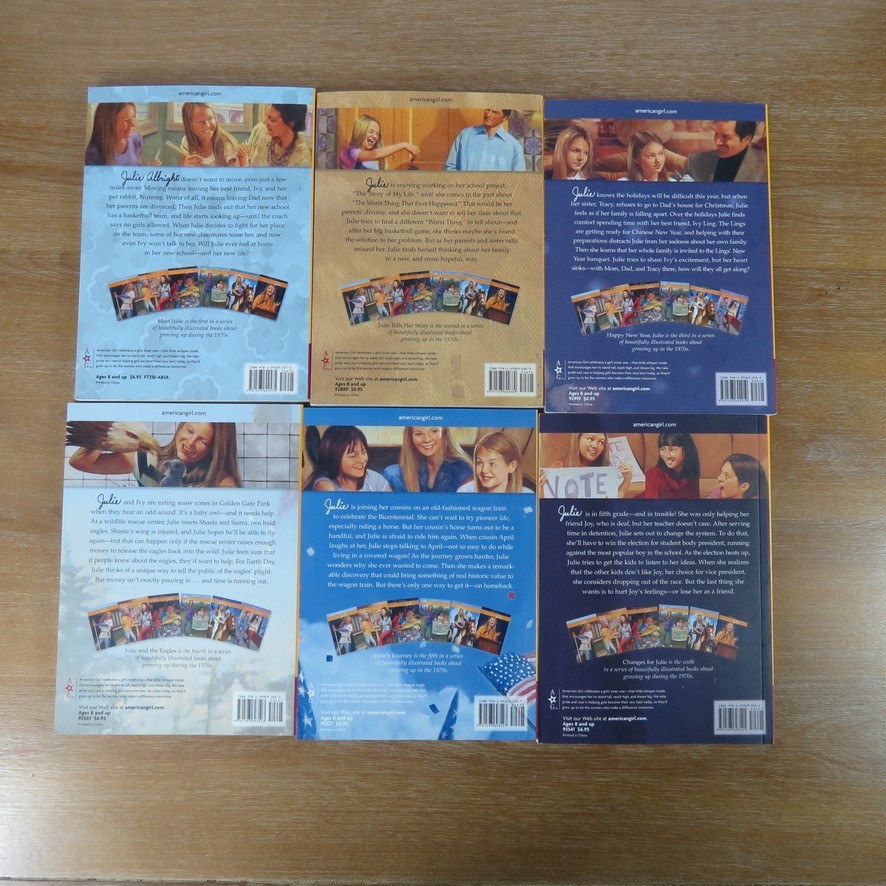 Julie 1974 American Girl Collection Paperback 1-6