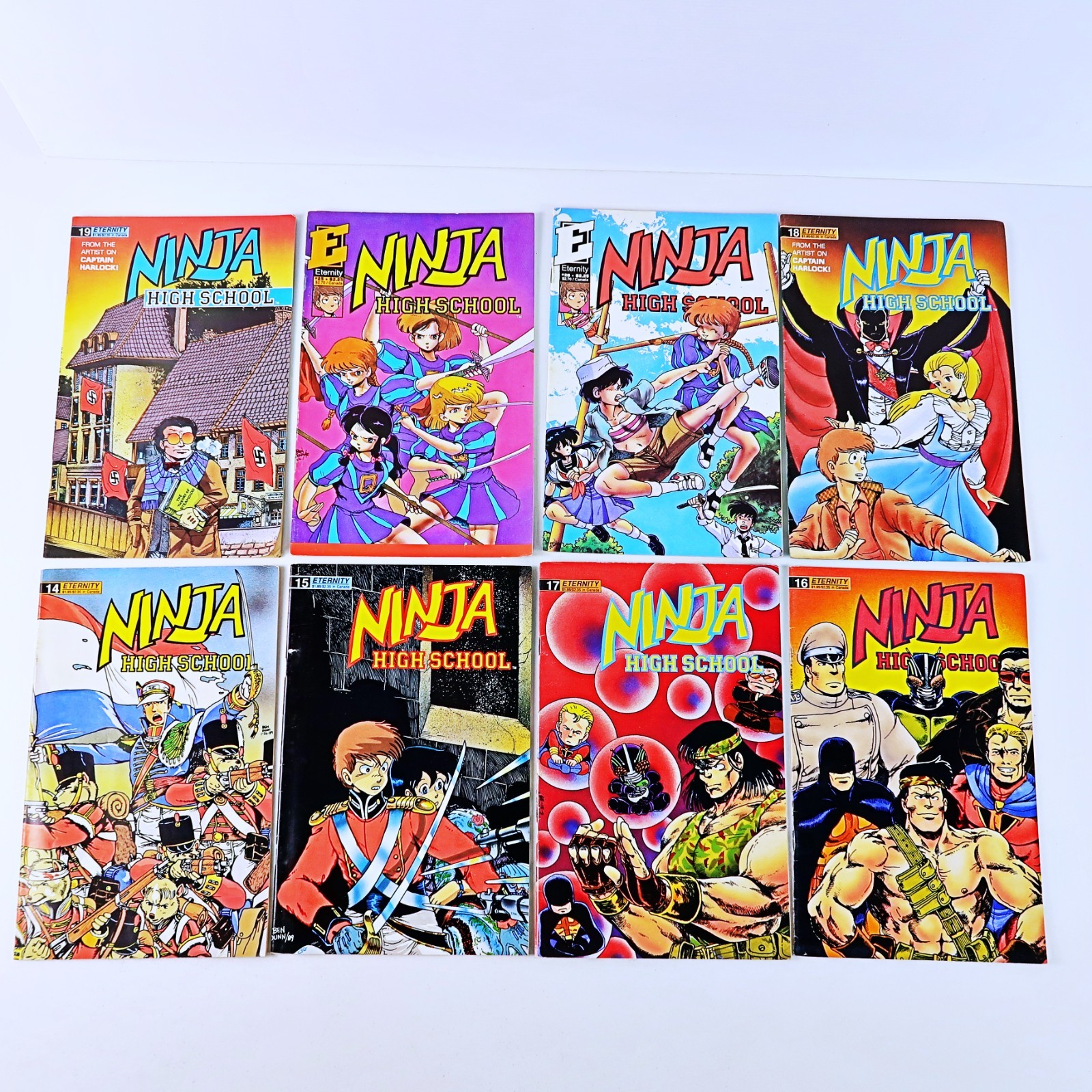 Bulk Lot 25 Mixed Comics – Ninja High School, Various Issues See Photos